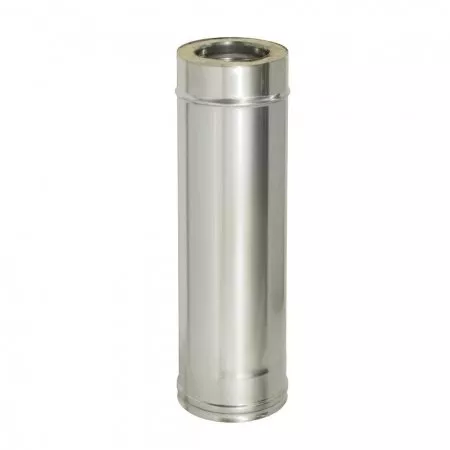Сэндвич-труба 1,0м, ф 115х200, AISI 439/439, 1,0мм/0,5мм, (К)
